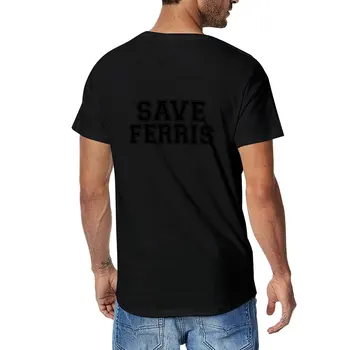 Новая футболка Save Ferris, быстросохнущая футболка, спортивные рубашки с коротким рукавом, топы больших размеров, простые черные футболки для мужчин