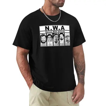 NWA - Narcos With Attitude Футболка аниме милая одежда простые белые футболки мужские