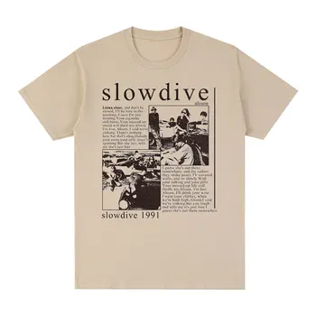 Мужская футболка Slowdeep, Мужская хлопковая футболка с принтом, мужская и женская модная уличная футболка в японском стиле Хип-хоп с коротким рукавом