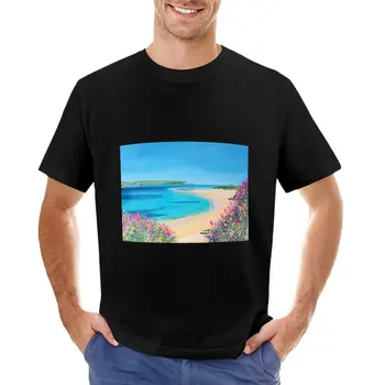 Футболка Rock, Daymer Bay, Cornwall, Великобритания, мужские футболки с рисунком в стиле аниме