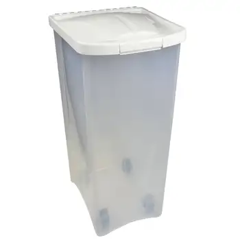 Пластиковый контейнер для хранения корма для собак Ness весом 50 фунтов на колесиках, дозатор воды для домашних животных, шприц для медленного кормления, миска для собак, миска для кошек в форме рыбы מ