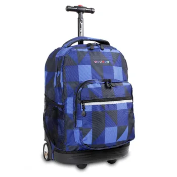 18-дюймовый рюкзак на колесиках с запирающейся мягкой ручкой, боковыми сетчатыми карманами, бесшумными колесиками