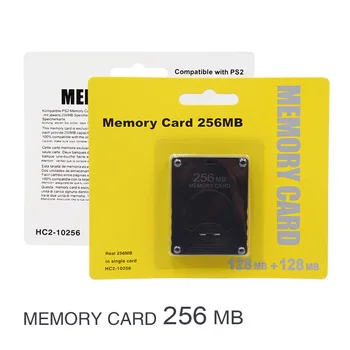 Для карт памяти PS2 Карты расширения памяти 256 МБ Подходит карта памяти Micro Sd для Sony Playstation PS2 Черная карта памяти