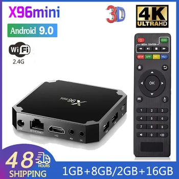 X96 mini НОВЫЙ Smart Tv Box Amlogic S905W Android 9,0 Full HD 4K 3D Видео 2,4 G WIFI медиаплеер smart телеприставка