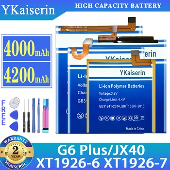YKaiserin высококачественный Аккумулятор Для Motorola Moto JX40 G6 Plus G6Plus XT1926-6 XT1926-7 Batterij + Бесплатные Инструменты