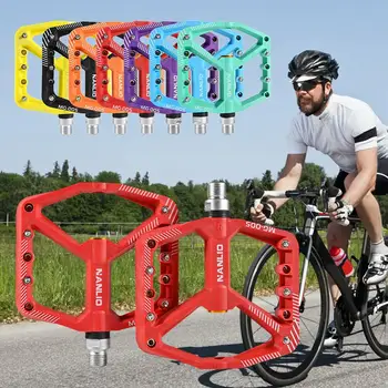 Профессиональные педали для горных велосипедов из нейлона и стекловолокна, прочные подшипники двойного скольжения, Аксессуары для защиты от велоспорта, Легкая педаль H8B1