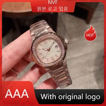 Женские часы NVF 904l кварцевые часы из нержавеющей стали 33 мм-PH