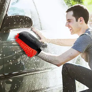 Перчатки для мытья автомобилей Щетка для мытья автомобилей Инструмент для автоматической чистки Многофункциональная Губка для мытья автомобилей Толстая ткань для мытья автомобилей лодок