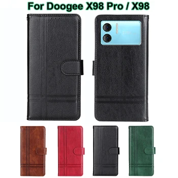 Принципиально Для Doogee X98 Чехол Кожаный Бумажник Держатели Карт Подставка Откидная Крышка Телефона Для Capinha Doogee X98 Pro X 98 X98Pro Coque