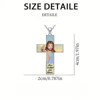 Модное религиозное ожерелье с крестом Веры Иисуса, Женский амулет на удачу, Роскошные аксессуары для банкета, подарки для семьи и друзей