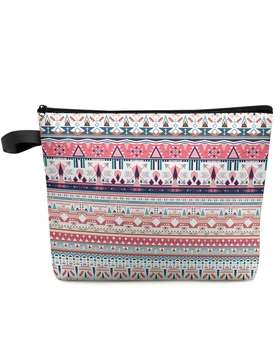 Косметичка Bobo с богемным этническим рисунком, сумка для путешествий, женские косметические сумки, органайзер для хранения туалетных принадлежностей, пенал для карандашей