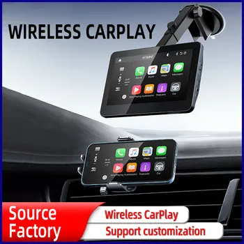 Автомагнитола Carplay на 2 Din, Bluetooth Hands Free, 7-дюймовый MP5-плеер с сенсорным экраном для Apple Android, аудиосистема USB TF ISO, головное устройство