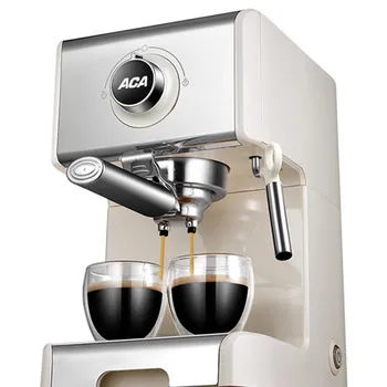 Североамериканская электрическая кофемашина AC-ES12A, бытовая и коммерческая, итальянская Полностью полуавтоматическая, с мелкой паровой молочной пеной