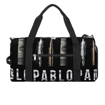 Спортивная сумка Dollar Cocaina Bullet Спортивная сумка с обувью Pablo Escobar Мужская Женская сумка Оксфордского дизайна, графическая дорожная сумка для фитнеса