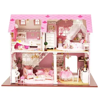 Набор для сборки кукольного домика, миниатюрный набор для кукольной комнаты, набор моделей 