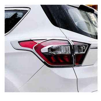 Аксессуары для стайлинга автомобилей ABS Хромированный задний фонарь Рамка заднего фонаря Накладка крышки для Ford Kuga Escape 2017 2018 2019 4 шт./компл.