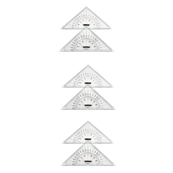 6-кратная треугольная линейка для рисования корабля, 300-миллиметровая треугольная линейка в крупном масштабе