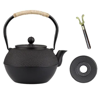 Чайный сервиз из чугунного чайника, кипяток, заваривание чая, сохраняющие здоровье частицы чугунного чайника