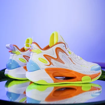 Горячая распродажа баскетбольной обуви для мужчин, противоскользящей спортивной обуви для улицы, женских брендовых дизайнерских баскетбольных кроссовок для мальчиков, кроссовок для спортзала