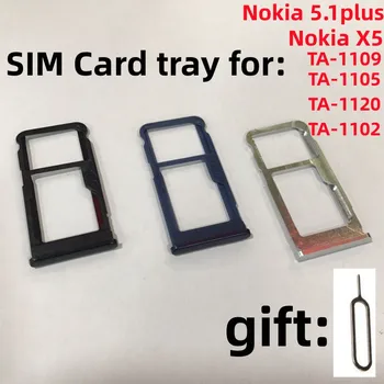 Для Nokia 5.1 plus X5 TA-1109/1105/1120/1102 Лоток для SIM-карт Слот для держателя Sim-карты адаптер и разъем для извлечения держателя лотка для карт Micro SD