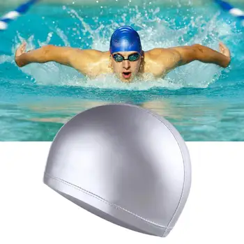 Спортивная шапочка для плавания, Полезная Водонепроницаемая Удобная шапочка для купания в бассейне Унисекс, Спортивный аксессуар для мужчин
