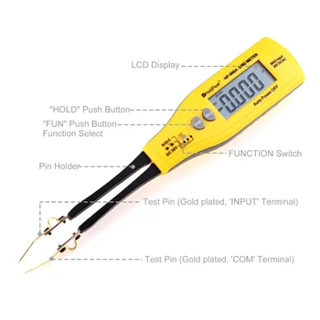 HoldPeak HP-990A Измеритель сопротивления емкости SMD Мультиметр Профессиональный Компонентный тестер измеритель напряжения постоянного тока