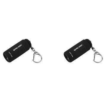 2X Мини-фонарик Брелок светодиодный перезаряжаемый USB Мини-фонарик Портативный карманный фонарик брелок для ключей DIY Инструмент для дома