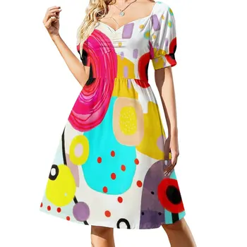 Рут Фитта-Шульц - Акварель, уникальное абстрактное платье ручной работы, женские платья, платье для беременных, роскошное платье