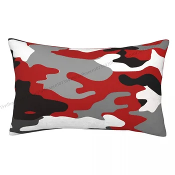 Красная камуфляжная наволочка, чехлы для подушек в стиле хип-хоп, домашний диван, кресло, Декоративные чехлы для рюкзаков