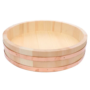Бибимбап для суши Деревянная Бочка Ведро для риса В Японском стиле Лоток для смешивания Сосновый контейнер с крышками
