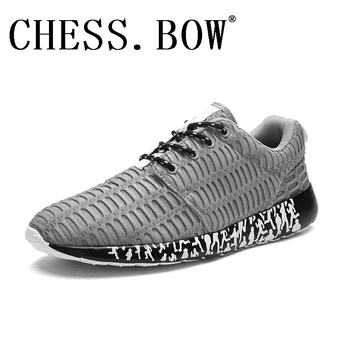 CHESS.BOW 2018 Кроссовки Летние Новые мужские кроссовки на шнуровке, низкие кроссовки для бега, мужская дышащая спортивная обувь, распродажа